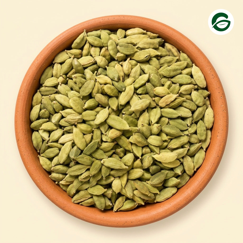 Green Cardamom Bold Pods (Choti Elaichi)