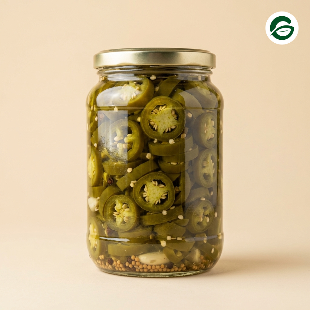 Pickled Green Jalapenos (Sliced & Whole in Brine) thumbnail 3